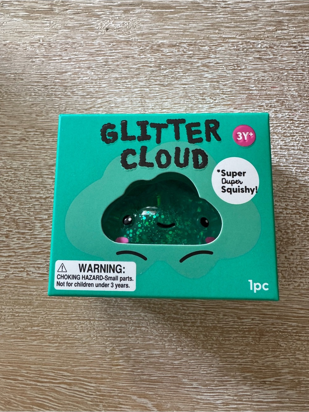 J'Adore Glitter Cloud Squishy Toy - green